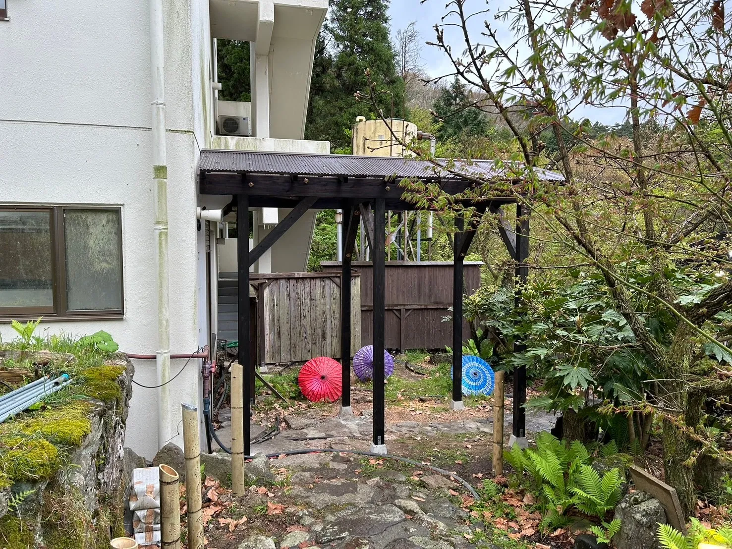 旅館回廊 新設工事 九重町